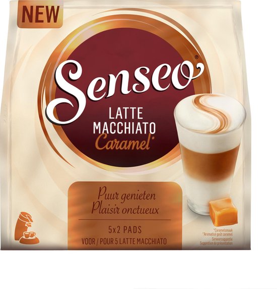 Bol Com Senseo Latte Macchiato Caramel 4 X 5 X 2 Pads Voor In Je Senseo Machine