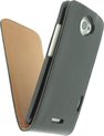 Xccess Leather Flip Case HTC One X Black