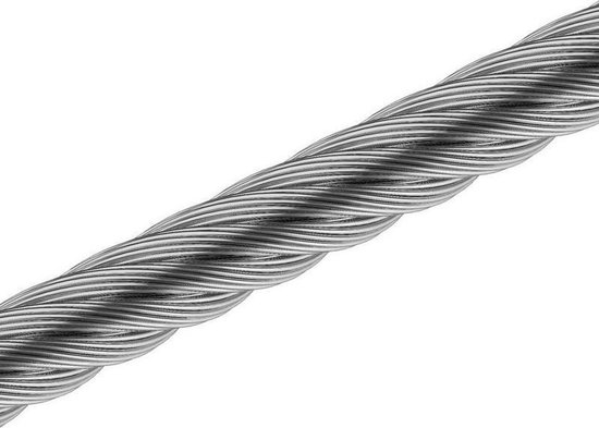Câble en acier de 3 mm / fil d'acier - galvanisé - 25 mètres | bol
