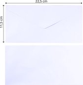 Florence Enveloppen - Stevige Kwaliteit - Wit - Groot Rechthoek - 25 stuks - 11.5 x 22.5cm