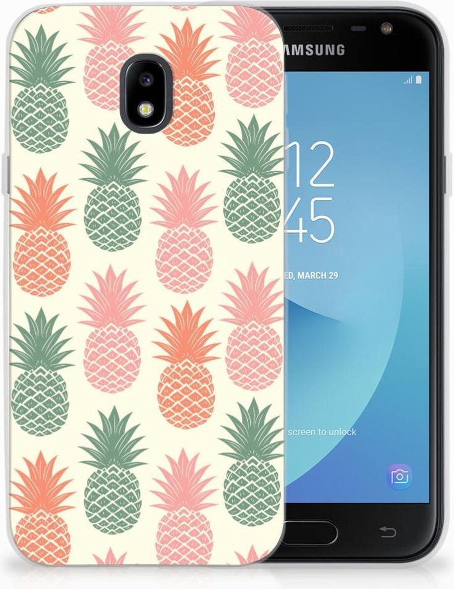 Samsung Galaxy J3 2017 Siliconen Case Ananas