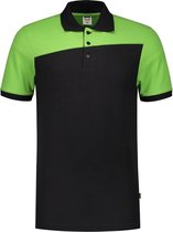Tricorp Poloshirt Bicolor Naden 202006 Zwart / Lime - Maat 3XL