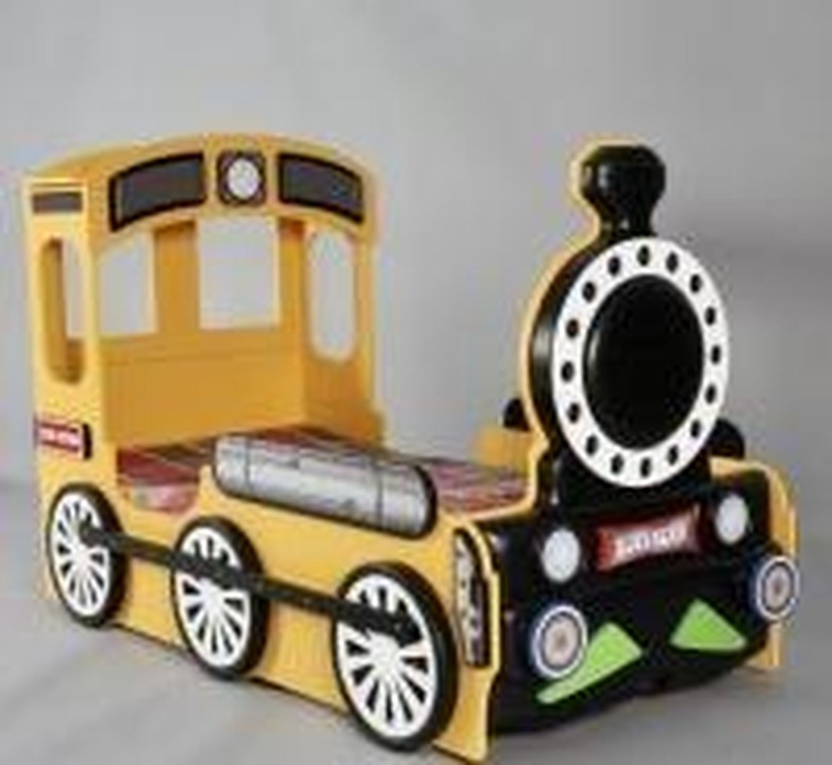 Kinderbed Trein-Locomotief geel (4 kleuren) incl. matras