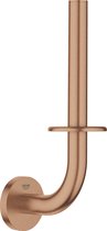 GROHE Essentials reserverolhouder - WC-rol houder voor 1 rol -Warm sunset geborsteld (mat brons)- Metaal