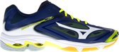 Mizuno Wave Lightning Z3  Sportschoenen - Maat 40.5 - Unisex - navy/wit/geel