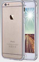 QY Goud Aluminium en TPU bumper hoesje voor Apple iPhone 6 / 6s Plus