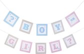 Neviti Tiny Feet - 'Boy or Girl' gender reveal party slinger - 3,50 meter