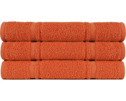 4 stuks Badstof Keukendoeken 50x50 cm Uni Pure Terra col 2392