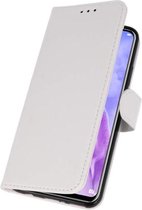 Wit Bookstyle Wallet Cases Hoesje voor Huawei Nova 3