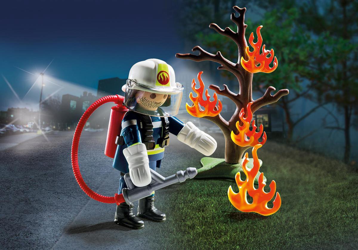 Playmobil - Brandweerman met Brandende Boom (9093) — afbeelding 7