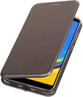 Bestcases Hoesje Slim Folio Telefoonhoesje Samsung Galaxy A7 2018 - Grijs