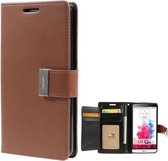 Mercury Rich Dairy wallet case LG G3 bruin