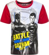 Superman vs batman t-shirt 138cm Rood