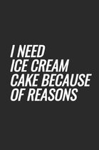 I Need Ice Cream Cake Because Of Reasons