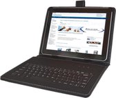 Keyboard Case voor de Intel Education Tablet 10, QWERTY Toetsenbordhoes, Zwart, merk i12Cover