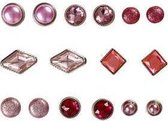 Deco brads afm 8-18 mm roze 16div