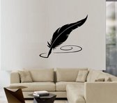 Muursticker - Veer Schrijven - 50x55 - Zwart