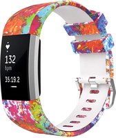 HappyWatch Siliconen bandje - Fitbit Charge 2 - painted color - Small
