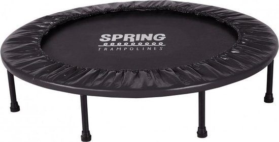 SPRING Mini Trampoline 120 cm - Black Edition – zwarte rand | bol.com