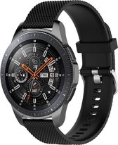 AA Commerce Siliconen bandje - Geschikt Voor Huawei Watch GT - Zwart