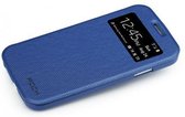 Rock Dancing Side Leather Flip Case Dark Blue Samsung Galaxy S4 I9500/9505