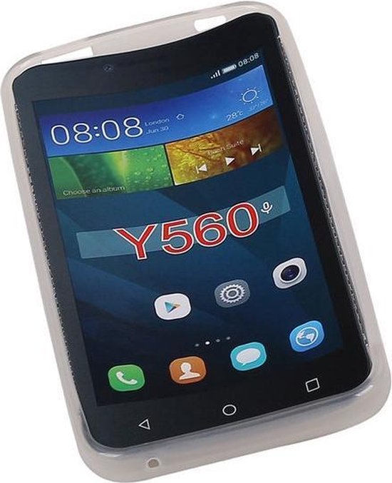 Coque en TPU Huawei Y560 / Y5 Transparent Blanc