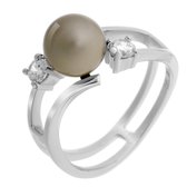 Orphelia ZR-7119/PL/52 Zilver Ring Platinum plated Pearl Zirconium