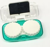 Royale Lenshouder Lenzen bewaardoosje - contactlenzen bakje - Met spiegeltje