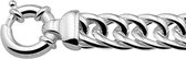 The Jewelry Collection Armband Gourmet Plat 14 mm - Zilver