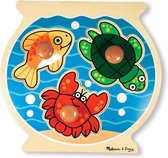 Melissa & Doug Houten viskompuzzel met grote knoppen