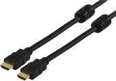 Valueline CABLE-557F-5.0 HDMI kabel 5 m HDMI Type A (Standaard) Zwart