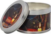 Witching Hour - kat met kaars Patchouli - geurkaars in blik - Nemesis Now