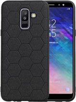 Hexagon Hard Case voor Samsung Galaxy A6 Plus 2018 Zwart