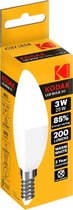 2x Kodak LED C37 E14 200lm Warm 3W Non Dim RC Driver