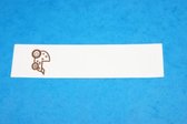 24 naamkaartjes lang wieg ivoor
