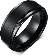 Schitterende Zwarte Wolfraamcarbide Ring | Damesring | Herenring