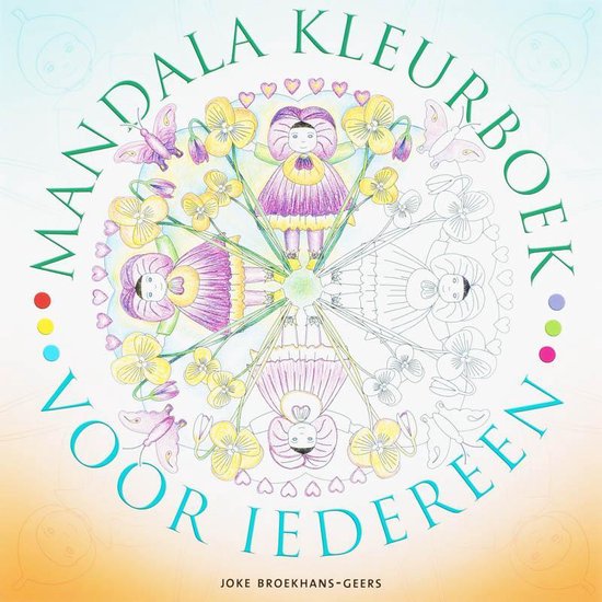 Cover van het boek 'Mandalakleurboek voor iedereen' van J. Broekhans-Geers