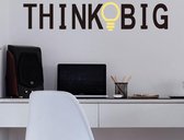 Muursticker Tekst - Think big - 52x12 cm