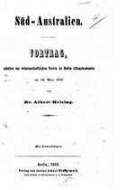 Sud-Australien. Vortrag