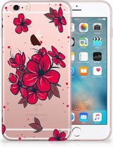 Geschikt voor iPhone 6 | 6S Backcover Design Blossom Red