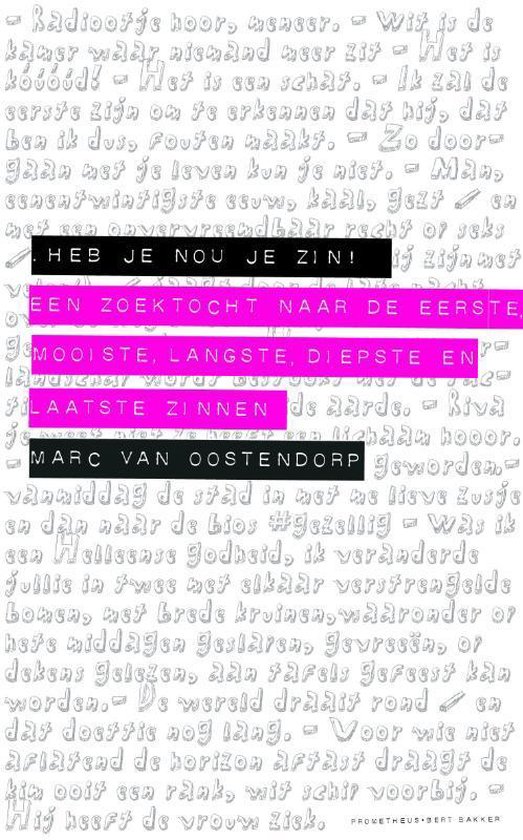 Cover van het boek 'Heb je nou je zin?!' van Marc van Oostendorp