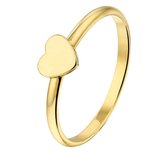 The Fashion Jewelry Collection Ring Hart - Goud