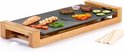 Princess 103025 Table Chef Pure Duo – Bak- en Grillplaat – Zwarte coating – Bamboe