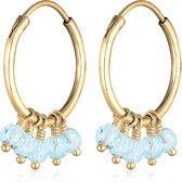 Elli Oorring oorring beads boho festival 925 zilver verguld