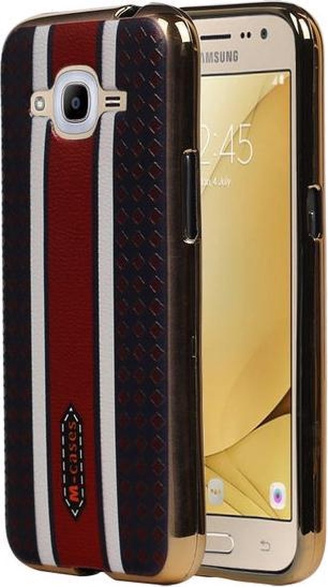M-Cases Bruin Ruit Design TPU back case hoesje voor Samsung Galaxy J5 2016