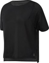 Reebok Os Perf Tee Dames Sportshirt - Black - Maat S