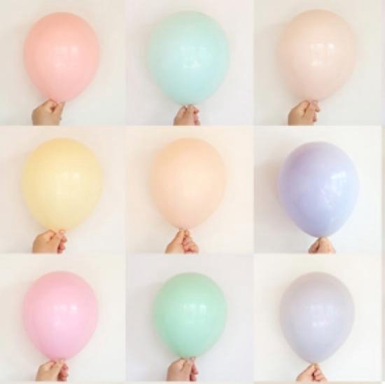 niemand gijzelaar Omkleden Set van 10 pastel gekleurde latex ballonnen (30 cm) | Ook bekend als  Macaron Ballon en... | bol.com