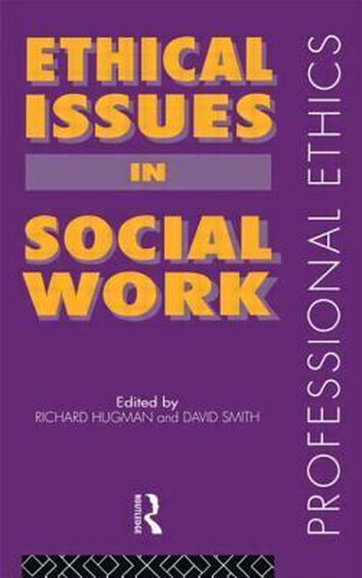 Ethical Issues in Social Work 9780415101103 Richard Hugman Boeken
