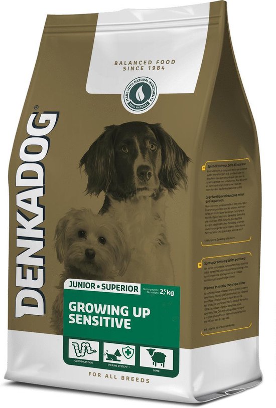 Denkadog Hondenvoer Growing Up Sensitive 2,5 kg