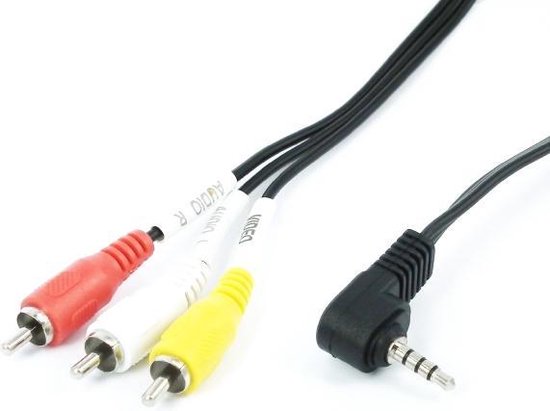 AV kabel, Jack - 3x RCA, 1 meter | bol.com